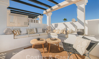 Luxurious penthouse with sea views for sale in the heart of Nueva Andalucia's golf valley, Marbella 63471 