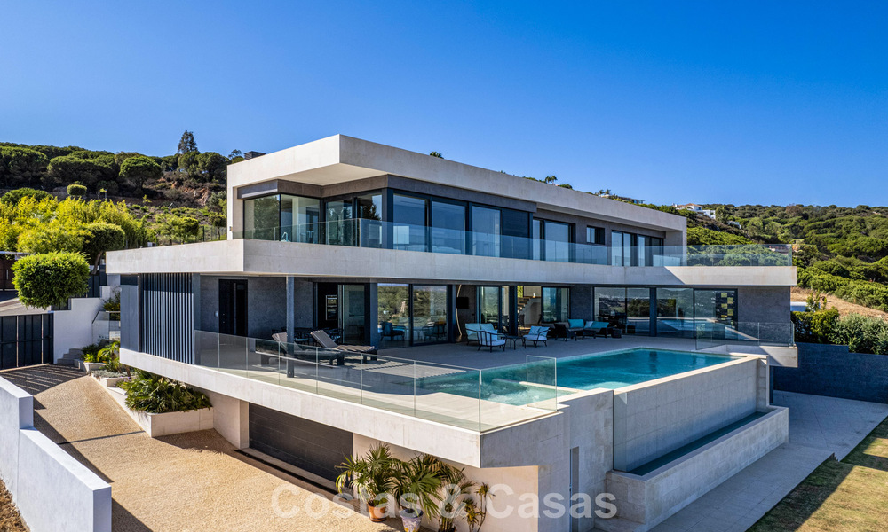 Stylish, modern luxury villa for sale with sea views in a preferred, gated community of Sotogrande, Costa del Sol 63496
