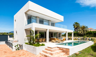 Ready to move in, new, modern villa for sale just steps from the beach and all amenities in San Pedro, Marbella 66976 