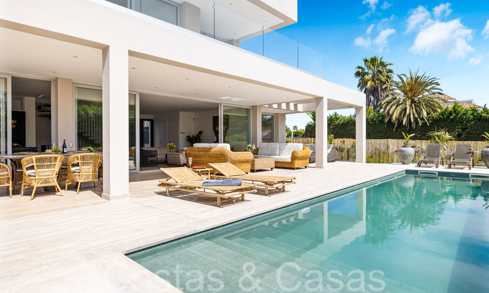 Ready to move in, new, modern villa for sale just steps from the beach and all amenities in San Pedro, Marbella 66978