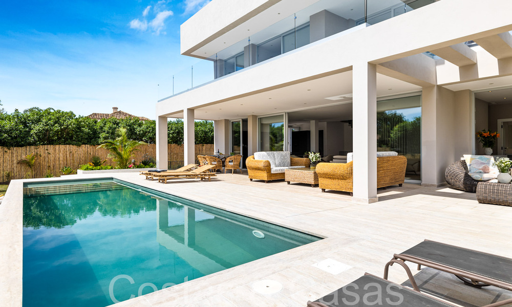 Ready to move in, new, modern villa for sale just steps from the beach and all amenities in San Pedro, Marbella 66992