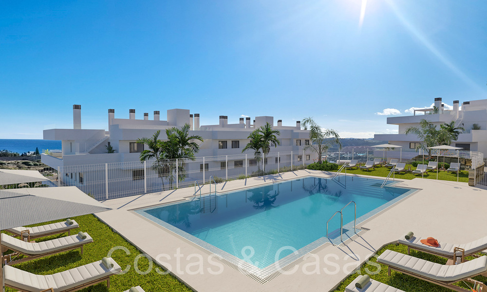 New, contemporary apartments with panoramic sea views for sale in gated residential complex near Estepona centre 63798