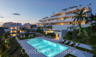 New, contemporary apartments with panoramic sea views for sale in gated residential complex near Estepona centre 63801 