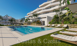 New, contemporary apartments with panoramic sea views for sale in gated residential complex near Estepona centre 63802 