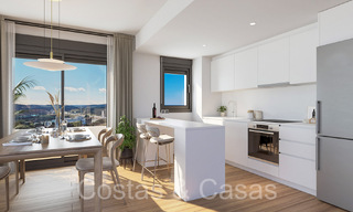 New, contemporary apartments with panoramic sea views for sale in gated residential complex near Estepona centre 63805 