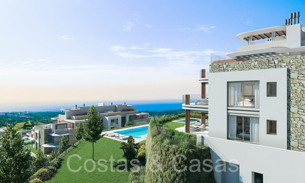 New development of boutique apartments for sale, in a privileged golf resort in the hills of Marbella - Benahavis 63766