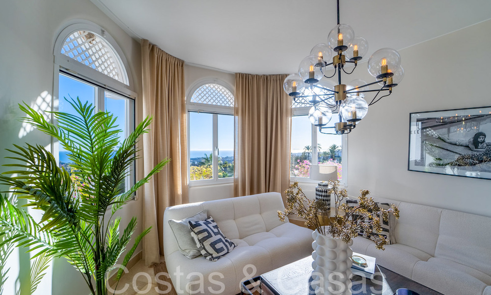 Exclusive penthouse with private pool and panoramic sea views for sale in Mediterranean complex on Marbella's Golden Mile 63939
