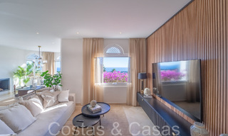 Exclusive penthouse with private pool and panoramic sea views for sale in Mediterranean complex on Marbella's Golden Mile 63940 
