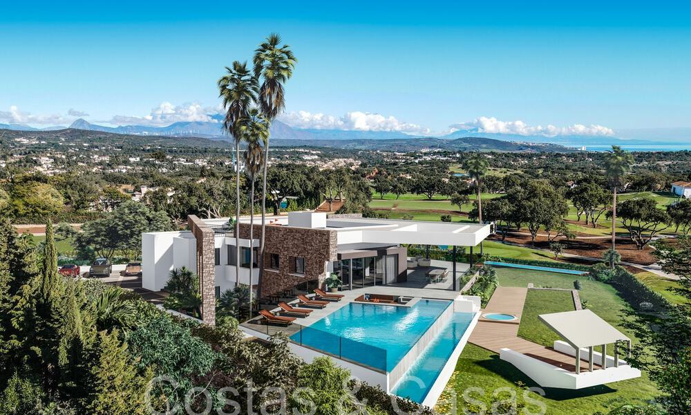 Sophisticated designer villa for sale directly on the golf course in a first class golf resort in the area of Sotogrande - San Roque, Costa del Sol 63997