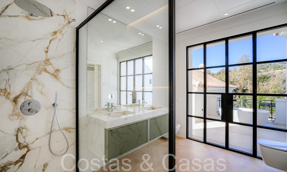 Move-in ready, luxury villa with modern-Mediterranean design for sale in popular golf area in Nueva Andalucia, Marbella 64250