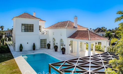 Move-in ready, luxury villa with modern-Mediterranean design for sale in popular golf area in Nueva Andalucia, Marbella 64251