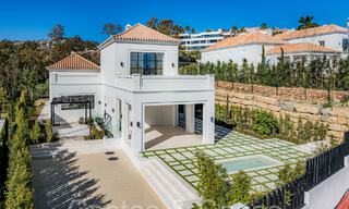 Move-in ready, luxury villa with modern-Mediterranean design for sale in popular golf area in Nueva Andalucia, Marbella 64256 
