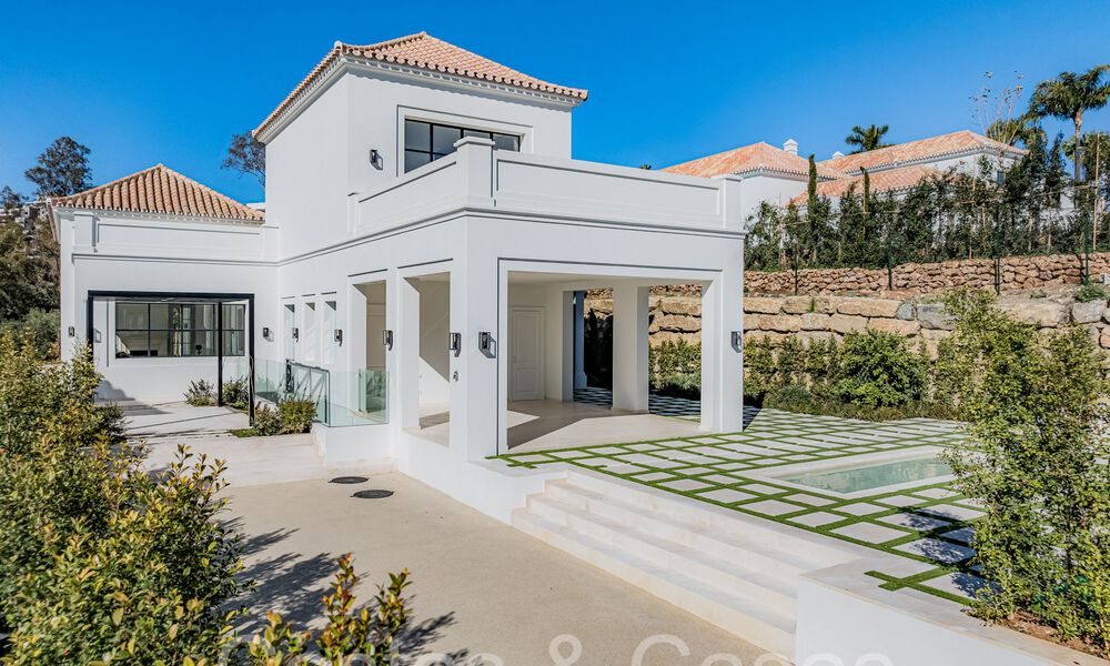 Move-in ready, luxury villa with modern-Mediterranean design for sale in popular golf area in Nueva Andalucia, Marbella 64258