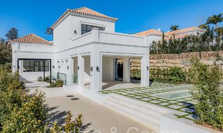 Move-in ready, luxury villa with modern-Mediterranean design for sale in popular golf area in Nueva Andalucia, Marbella 64258 