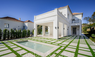 Move-in ready, luxury villa with modern-Mediterranean design for sale in popular golf area in Nueva Andalucia, Marbella 64268 