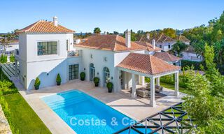 Move-in ready, luxury villa with modern-Mediterranean design for sale in popular golf area in Nueva Andalucia, Marbella 774509 