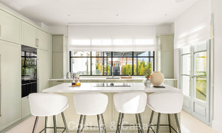 Move-in ready, luxury villa with modern-Mediterranean design for sale in popular golf area in Nueva Andalucia, Marbella 774518 