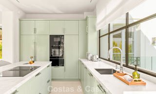 Move-in ready, luxury villa with modern-Mediterranean design for sale in popular golf area in Nueva Andalucia, Marbella 774519 