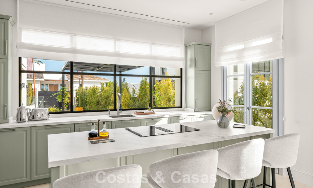 Move-in ready, luxury villa with modern-Mediterranean design for sale in popular golf area in Nueva Andalucia, Marbella 774525