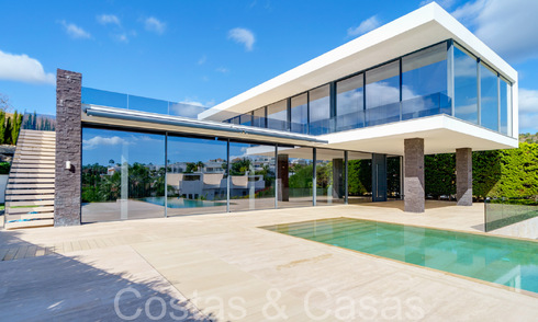 New luxury villa with advanced architectural style for sale in Nueva Andalucia's golf valley, Marbella 64568