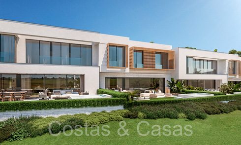New project with modern luxury houses for sale adjacent to the golf course in Mijas, Costa del Sol 64606