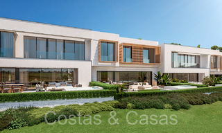 New project with modern luxury houses for sale adjacent to the golf course in Mijas, Costa del Sol 64606 