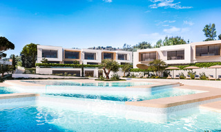 New project with modern luxury houses for sale adjacent to the golf course in Mijas, Costa del Sol 64608 