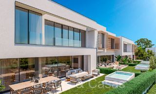 New project with modern luxury houses for sale adjacent to the golf course in Mijas, Costa del Sol 64612 