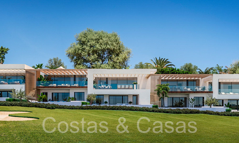 New project with modern luxury houses for sale adjacent to the golf course in Mijas, Costa del Sol 64613
