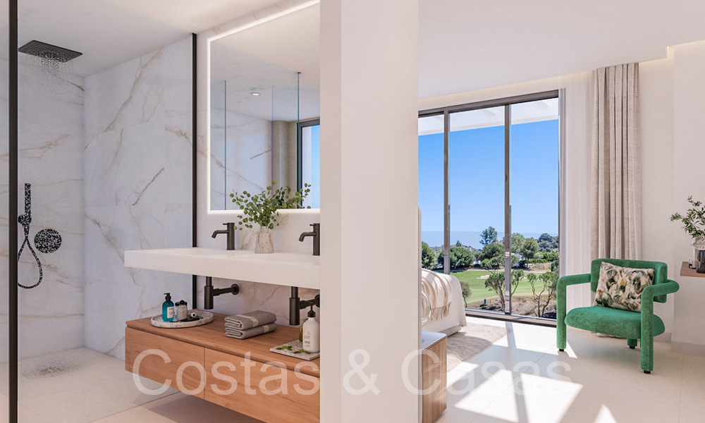 New project with modern luxury houses for sale adjacent to the golf course in Mijas, Costa del Sol 64618