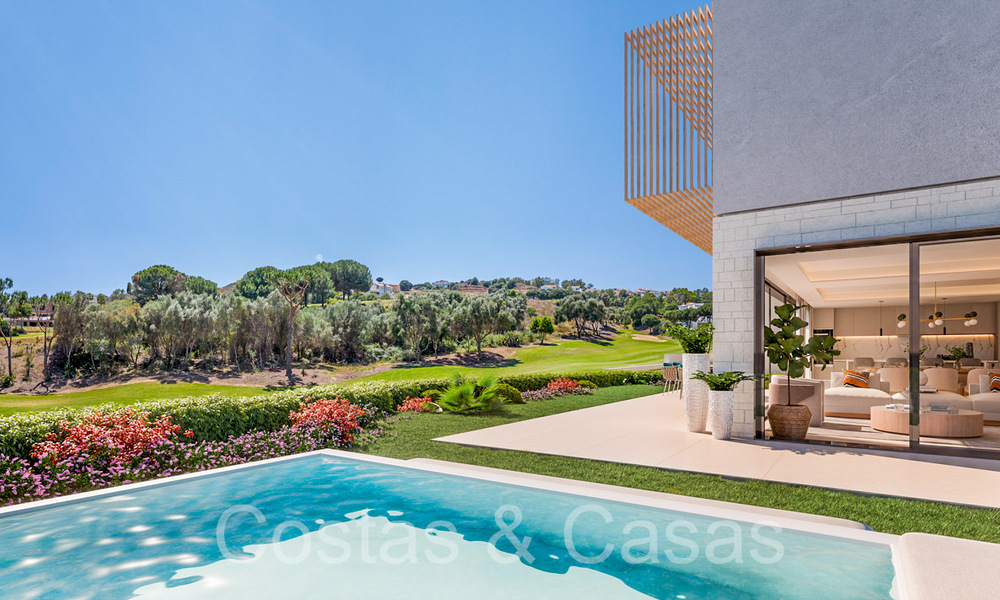 New project with modern luxury houses for sale adjacent to the golf course in Mijas, Costa del Sol 64619