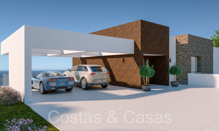 Modern new build villa under construction, with panoramic sea views for sale in Manilva, Costa del Sol 64626 
