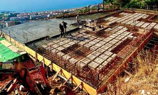 Modern new build villa under construction, with panoramic sea views for sale in Manilva, Costa del Sol 64627 