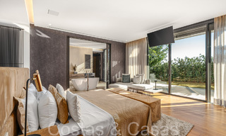 Ready to move in, modern luxury villa for sale, frontline golf in the prestigious Marbella Club Golf Resort in Benahavis 65366 