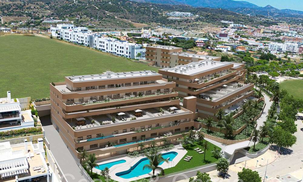 New luxury apartments in avant-garde style for sale near the center of Estepona 64712