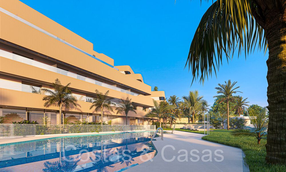 New luxury apartments in avant-garde style for sale near the center of Estepona 64713