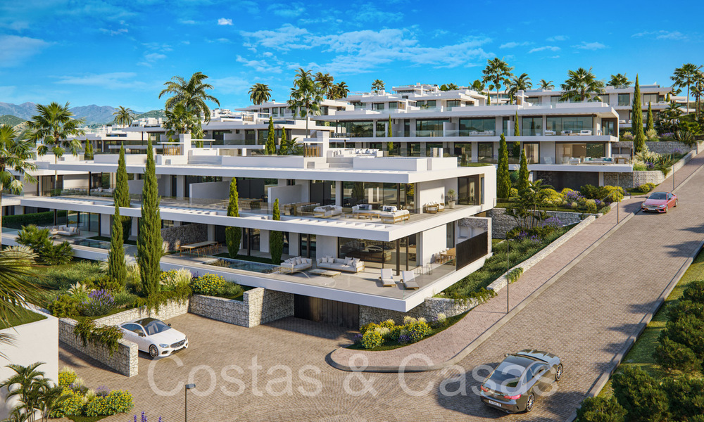 Prestigious new build apartments for sale directly on the golf course, with sea and golf views, East Marbella 64738
