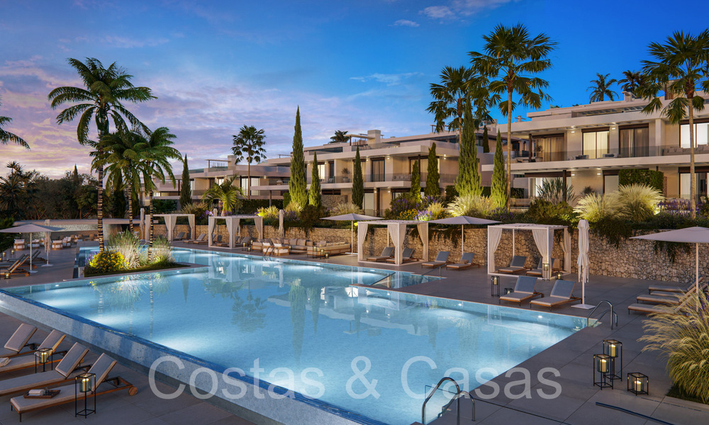 Prestigious new build apartments for sale directly on the golf course, with sea and golf views, East Marbella 64740
