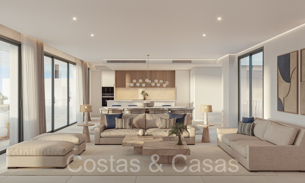 Prestigious new build apartments for sale directly on the golf course, with sea and golf views, East Marbella 64744
