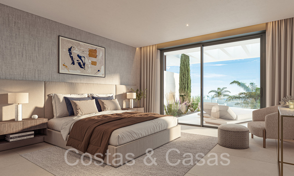 Prestigious new build apartments for sale directly on the golf course, with sea and golf views, East Marbella 64748