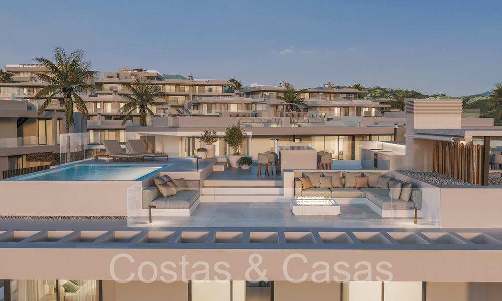 Prestigious new build apartments for sale directly on the golf course, with sea and golf views, East Marbella 64752