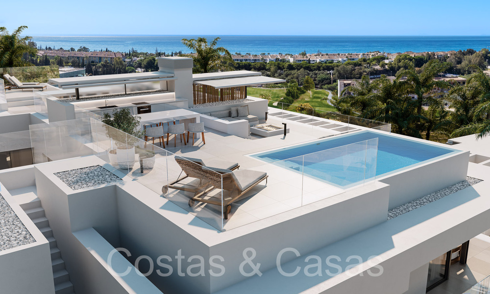 Prestigious new build apartments for sale directly on the golf course, with sea and golf views, East Marbella 64754
