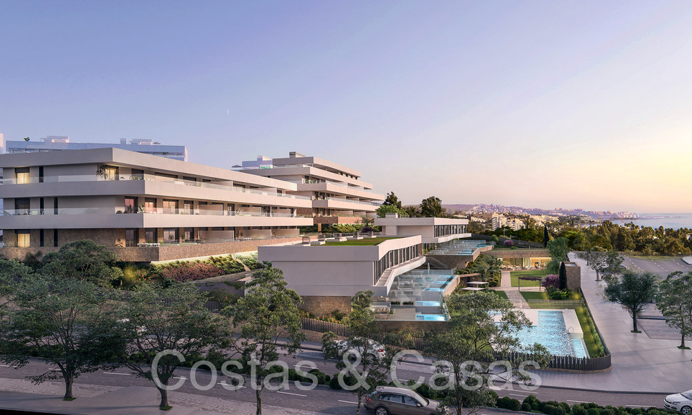 New construction project of sustainable apartments with panoramic sea views for sale, near Estepona centre 64688