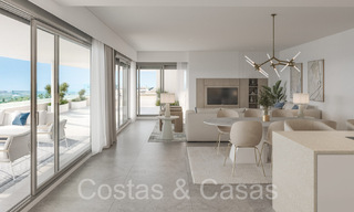 New construction project of sustainable apartments with panoramic sea views for sale, near Estepona centre 64693 