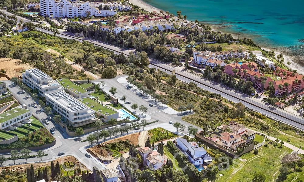 New construction project of sustainable apartments with panoramic sea views for sale, near Estepona centre 64695