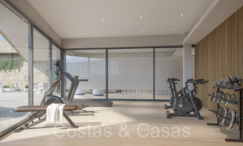 New construction project of sustainable apartments with panoramic sea views for sale, near Estepona centre 64698