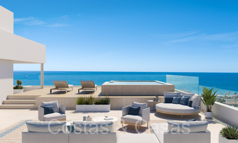 New construction project of sustainable apartments with panoramic sea views for sale, near Estepona centre 64699