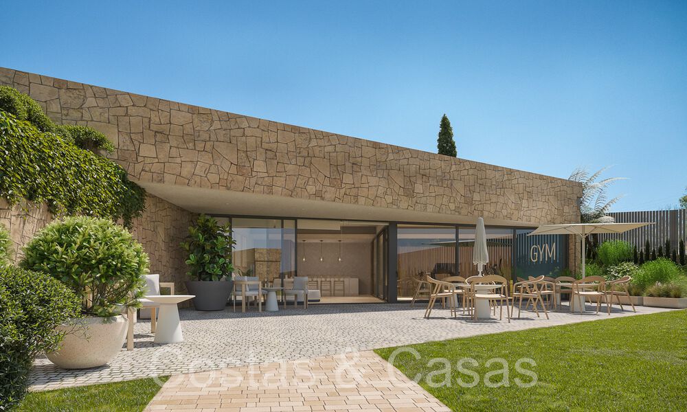 New construction project of sustainable apartments with panoramic sea views for sale, near Estepona centre 64700