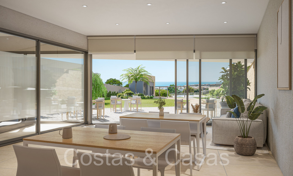 New construction project of sustainable apartments with panoramic sea views for sale, near Estepona centre 64703