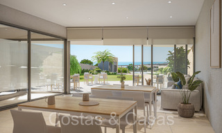 New construction project of sustainable apartments with panoramic sea views for sale, near Estepona centre 64703 